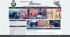Desktop Screenshot of comune.gallinaro.fr.it