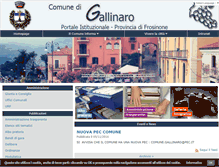 Tablet Screenshot of comune.gallinaro.fr.it